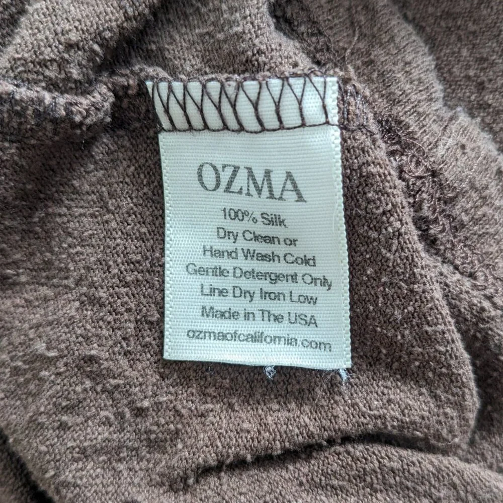 ozma classic tee regen silk noil jersey manzanita brown size extra large - Picture 5 of 5